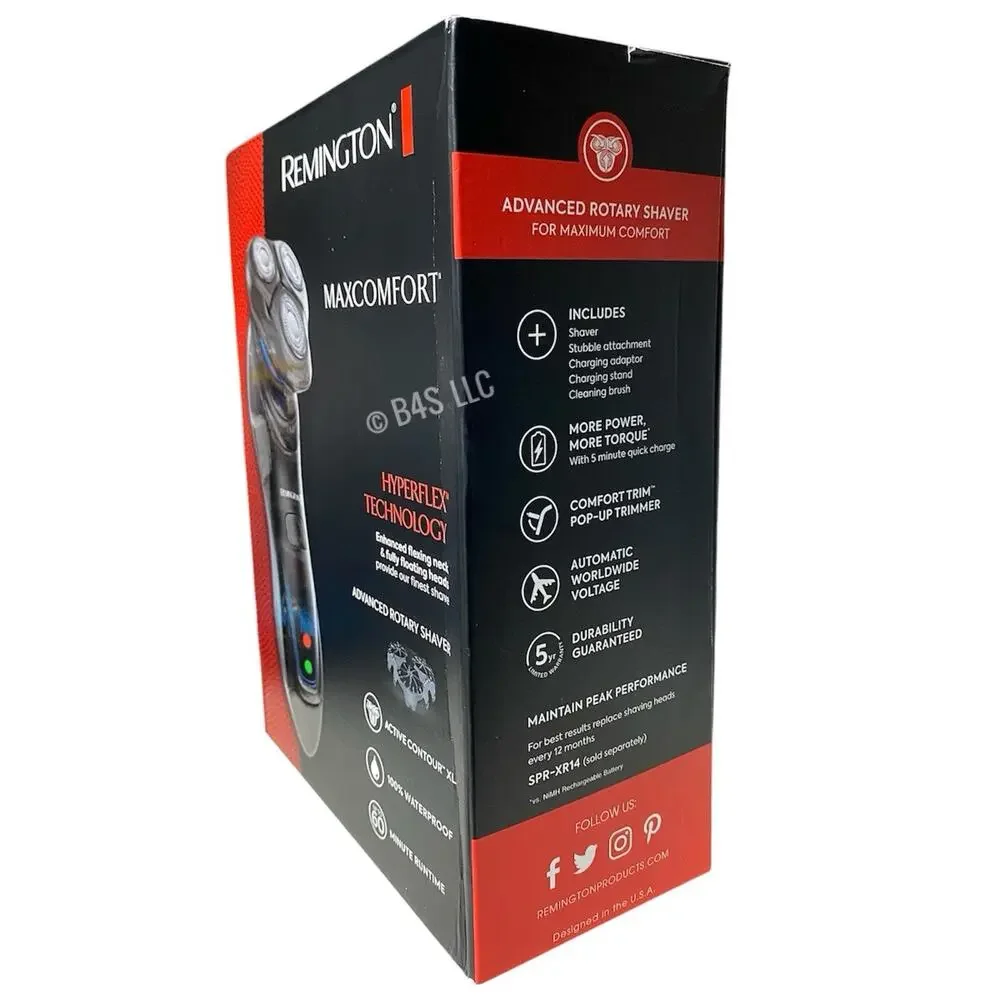 Remington XR1430 HyperFlex Rotary Shaver Waterproof Electric Razor Mens